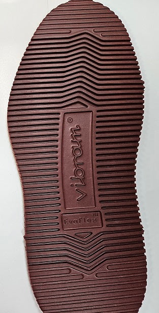 Vibram 2070 style EVA full sole, 12 iron, dark terra cotta, size 8 - 10