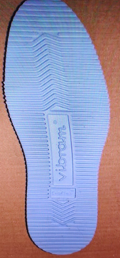 Vibram 2070 style EVA full sole, 12 iron light navy, size 14