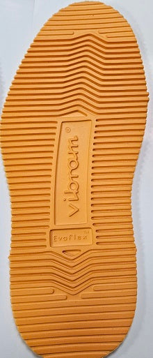 Vibram 2070 style EVA full sole, 12 iron, orange, size 7- 8